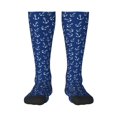 thumbnail image 2 of Picia Women Crew Soft Moisture-wicking Socks Nautical Anchors Pattern Design Cotton Socks, One Size fit All, 2 of 9