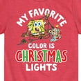 thumbnail image 3 of SpongeBob SquarePants - My Favorite Color Is Christmas Lights - Toddler And Youth Short Sleeve Graphic T-Shirt, 3 of 6
