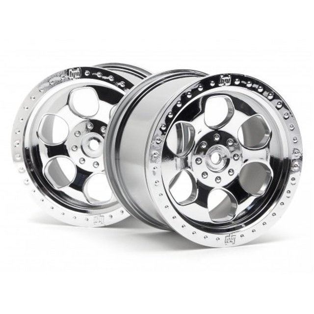 HPI Racing 3117 Rueda de 6 radios Savage Shiny Chrome HPI Racing 785239663904