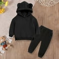 thumbnail image 4 of Baby Boy Outfit Kids Boys Fall/Winter Cute Long Sleeve Elastic Waist 4T 5T 6T 7T Everyday Set 2Pcs, 4 of 4