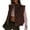 Brown, variant on Womens Puffer Vest Cropped Lightweight Button Down Quilted Vest Sleeveless Padded Gilet Coat with Pockets