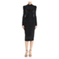 thumbnail image 2 of Rebecca Vallance Vestido Midi de Terciopelo Leopardo para Mujer, Negro, 8, 2 of 2
