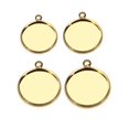thumbnail image 3 of 20Pcs Round Cabochon Blank Bezel Pendant s for Making DIYmm, 3 of 8