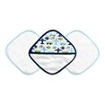 thumbnail image 1 of JJ Cole Washcloth and Bath Mitt Set, White Vroom, 3 Count, 1 of 2