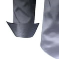 thumbnail image 6 of Mens Shirts Under $10 Mens Stretch Satin Dress Shirts Ombre Long Sleeve Button Down Shirt Formal Business Prom Party Wedding Shirt, 6 of 8