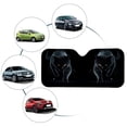 thumbnail image 6 of FORUDESIGNS Black Cat Pattern Car Windshield Sun Shade Foldable Auto Windshield Dash Protector Auto Window Shades for UV Rays and Sun Screen Protection,57.1 x 27.4 inches, 6 of 7