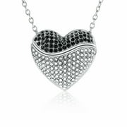 Heart in Heart Cremation Jewellery Urns For Ashes Memorial Necklaces for Ashes