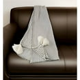 thumbnail image 2 of HomeRoots 516574 Black & White Woven Cotton Striped Throw Blanket, 2 of 4