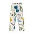 thumbnail image 5 of Goofa Childish Dinosaur Printed Soft Pajama Pants for Men, Wide Leg Comfy Casual Lounge Yoga Pants-Small, 5 of 9