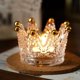 thumbnail image 3 of Plato de almacenamiento perfumado, decoración creativa, collar, candelabro de vidrio, candelabro europeo, Cenicero de corona de cristal, decoración del hogar, 3 of 4