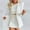 White, variant on Babysbule Womens Tops Sets Blouse Women Solid Printed Long Sleeve Cardigan Coat Pocket Short Skirt Suit Fall Fahion