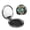 Round Shape, variant on Dachshund Cute Retro Portable Double-Sided Face Mirror Round Shape, Magnifying Compact Pocket Mirror with PU Leather Cover