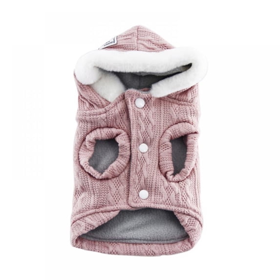 Topumt Dog Cat Stripe Sweater with Hoodie for Christmas Sweatshirt Winter Pet Clothes Xmas Puppy Outfits