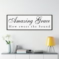 thumbnail image 7 of Amazing Grace White Bible Verse Canvas Christian Wall Art Ready to Hang Unframed, 7 of 7