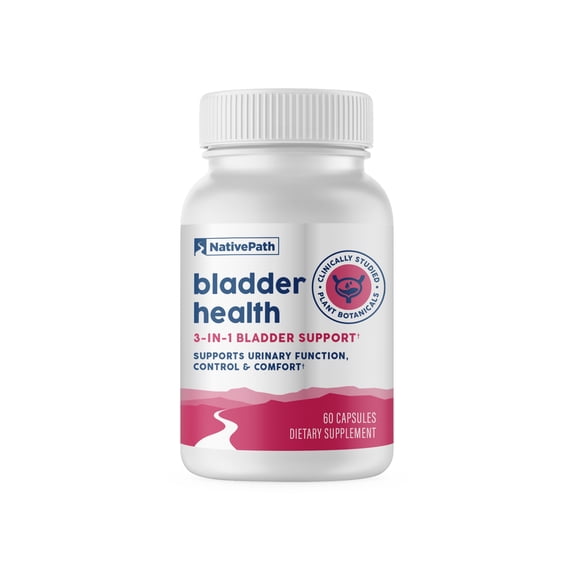 NativePath Bladder Health with Cranberry and Horsetail for Women and Men, Urinary Support, 60 Capsules