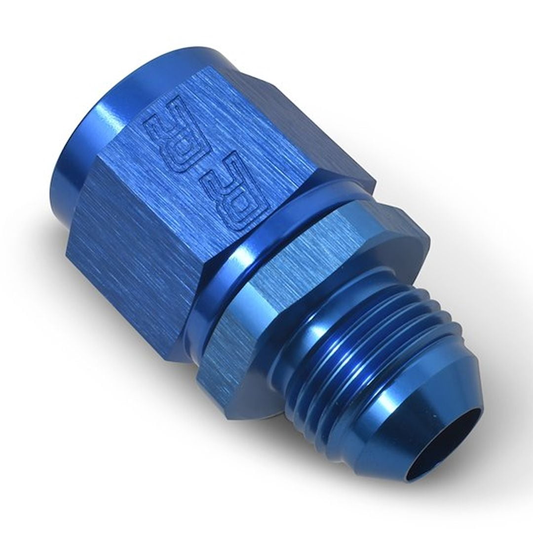 Russell Performance -8 AN Female to -6 AN to Male B-Nut Reducer (Blue)