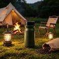 thumbnail image 4 of Stylish Stainless Steel Insulated Cup - Portable Coffee Travel Mug for Camping Car Office, Direct Drink Design Hot Cold Beverage, JKODE, 4 of 6