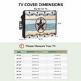 thumbnail image 3 of Outdoor TV Cover 52 to 55 Inches, Texas Star Countryside Star Farmhouse Wood Grain Waterproof and Weatherproof TV Cover with Remote Control Pocket, Flat Screen TV Cover Protector for Outside TV, 3 of 6