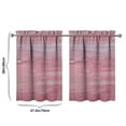 thumbnail image 4 of Vintage Abstract Oil Watercolor Tier Cafe Curtains for Bathroom Living RV Rod Pocket Window Drapes 36 Inch 2 Panels Set 28"x36" 2 Panels Window Treatment Tiers, 4 of 4