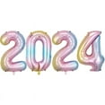 thumbnail image 5 of 1 Set 2024 Number Aluminum Film Balloon Party Props Giant Number Graduation Party Balloons Decor New Year Supplies, 5 of 12