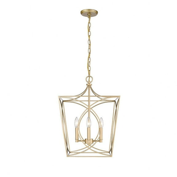 Millennium Lighting Tracy 4 Light Pendant Fixture in Multiple Finishes 21 Inch - Painted Modern Gold
