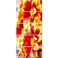 thumbnail image 2 of Red Yellow Flower Background Photo - Large Floral Canvas Artwork, 2 of 3