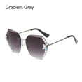 thumbnail image 1 of Vintage Female Eyewear UV400 Retro Women Sun Glasses Rhinestone Sunglasses Rimless Gradient GRADIENT GRAY, 1 of 1