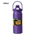 thumbnail image 3 of kurtrusly 40 Oz Water Bottle Insulated Technology Easy To Clean Leak-proof Lid Water Cup With Straw And Lid purple 1500ml, 3 of 6