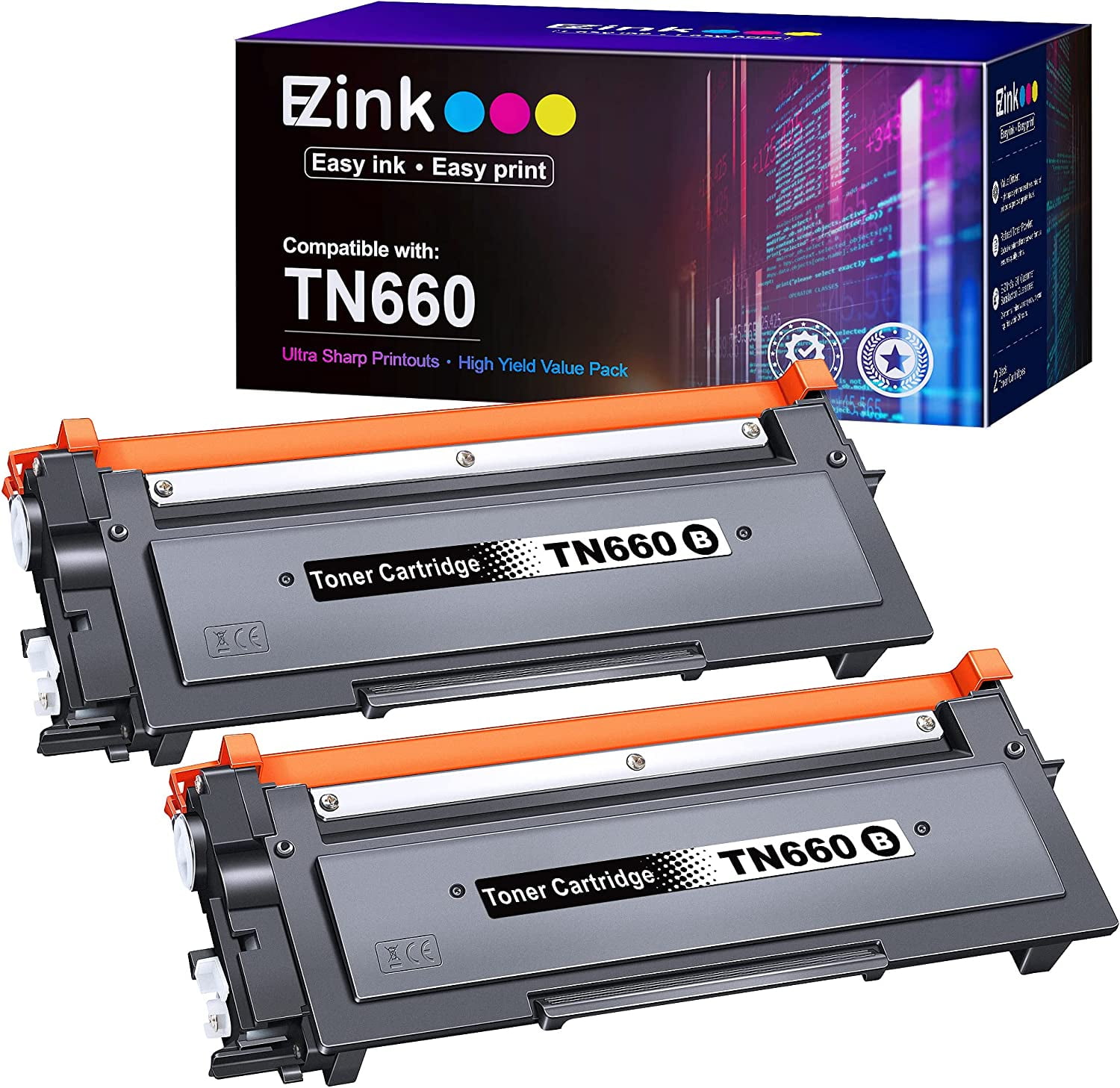 E-Z Ink TN-660 Compatible Toner Cartridge Replacement for Brother TN660 TN630 High Compatible HL-L2300D HL-L2380DW HL-L2320D DCP-L2540DW MFC-L2700DW MFC-L2685DW (Black, 2-Pack) - Walmart.com