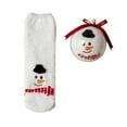 thumbnail image 3 of Chaussettes Rouges Chaussettes d'Anniversaire en Velours et Velours Corail Épaissi Chaussettes Acryliques de Noël pour Hommes et Femmes Chaussettes pour Hommes et Femmes, 3 of 3