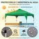 thumbnail image 5 of Carpa Plegable 3x3 m , Toldo Oxford 150D Impermeable Protección UPF50+ Anti Rayos UV, Mecanismo Bloqueo Central Armado Rápido Sin Herramientas-Para Jardín, Patio, Camping, Fiestas y Puestos De Feria, 5 of 9