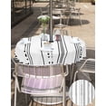 thumbnail image 5 of Bohemian Black Triangle Stripe on White Table Cloth with Umbrella Hole and Zipper,Outdoor Tablecloth Waterproof Patio Table Cloths Spillproof Washable Table Cover Aztec Retro Geometric, 5 of 6