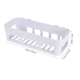 thumbnail image 5 of DRAFIDEEP Bathroom Wall Shelf Storage Rack Plastic 2Pcs White, 5 of 6