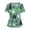 Cyan(Cartoon Ghost), variant on Halloween Scrub Tops Women Premium Vintage Nursing Uniform Fashion V Neck Pumpkin Ghost Side Slits Scrub Shirt Breathable Short Sleeve Medical Workwear with Pockets Gold 3XL