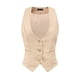thumbnail image 1 of Chaleco vintage para mujer con botones Steampunk Jacquard sin mangas Beige L, 1 of 6