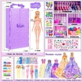 thumbnail image 2 of Muñeca iBayda de 11.5 pulgadas con ropa, accesorios y armario, 91 unidades, 2 of 6