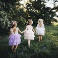 thumbnail image 4 of URMAGIC Girl Peony Lace Back A-Line Tiered Tutu Tulle Flower Girl Dress 1-5 Years, 4 of 4