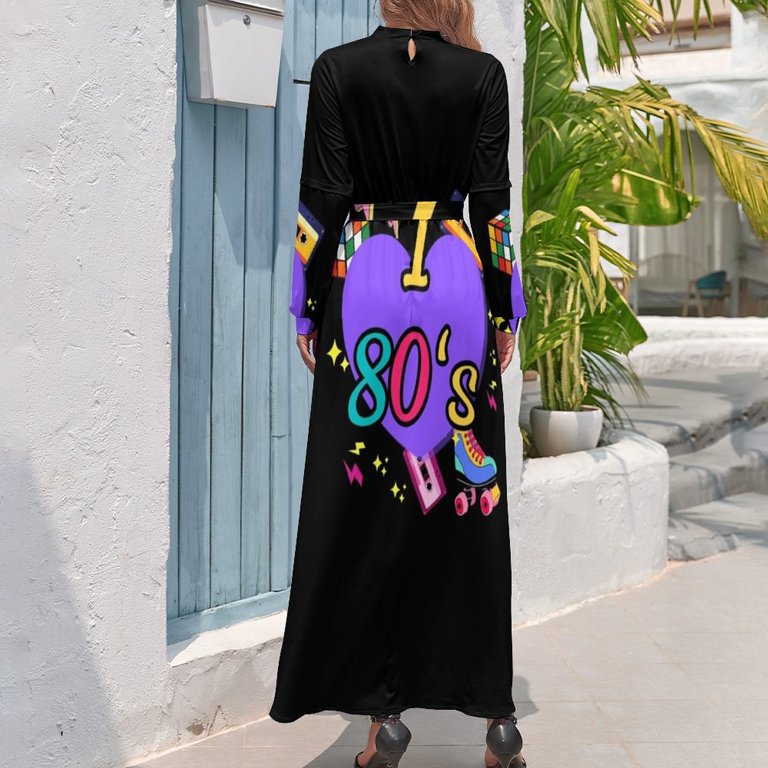 I love 80's Girl 1980s Fashion Theme Party Outfit Eighties Costume Long Dress long sleeve dress dresses for special events - Walmart.com I love 80's Girl 1980s Fashion Theme Party Outfit Eighties Costume Long Dress long sleeve dress dresses for special events - Walmart.com