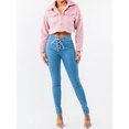 thumbnail image 3 of A2Y Women's Casual Cute Sherpa Fuzzy Two Pockets Button Closure Crop Jackets Blush M, 3 of 3