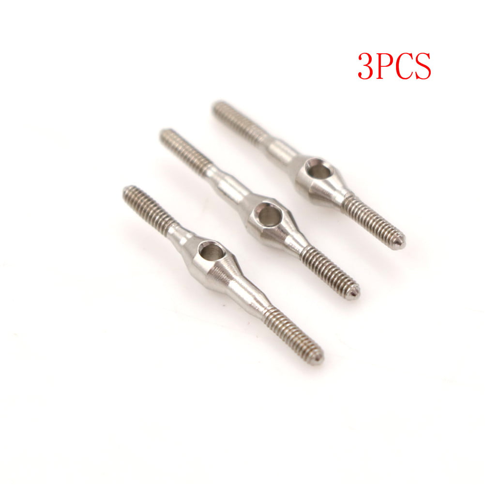 3Pcs 450 PRO Two-way fine adjustable servo linkage rod Tarot RC Heli RH45116-02@ 