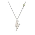 thumbnail image 1 of Lightning Bolt Charm Necklace with Gemstone, 1 of 6