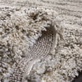 thumbnail image 6 of SAFAVIEH Florida Desmond Damask Shag Area Rug, Smoke/Beige, 6'7" x 6'7" Square, 6 of 9