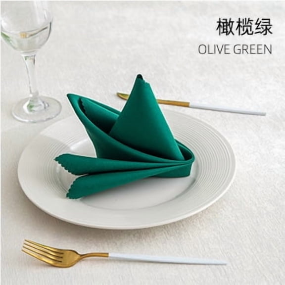 suxuMhao Solid Color Cloth Napkins-13.78×13.78 IN Green Fabric Napkins,Cloth Napkins set of 12, Cloth Napkins Bulk for Home & Party,Reusable Cloth Dinner Napkins to Elevate Dining Experience