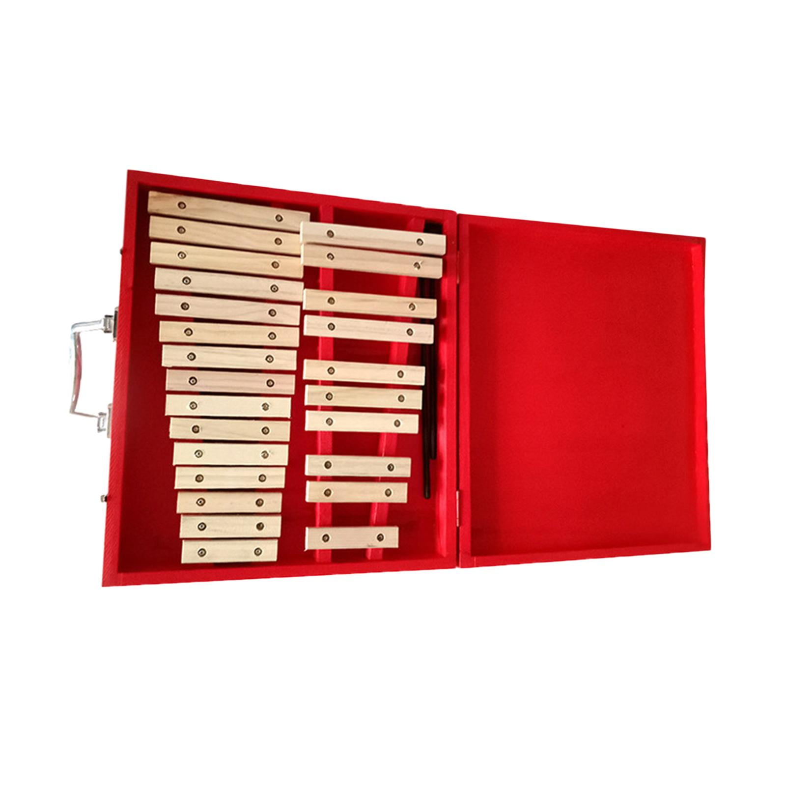 LeeQinersw 25 Keys Glockenspiel Learning Kids Xylophone Glockenspiel Musical Instrument for