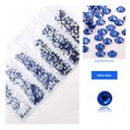 thumbnail image 4 of Nail Rhinestones Flat-Bottom Multi-faceted Sides DIY Handcraft Excellent Gloss Manicure Crystal Different Styles Mobile Phone Dark Blue, 4 of 6
