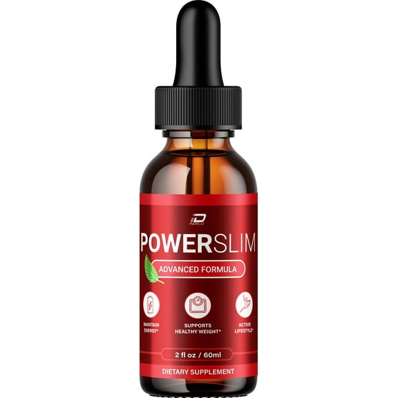 Powerslim Liquid Drops – Power slim Natural Blend Healthy Organic Support, 1 Pack, 1 Month Supply