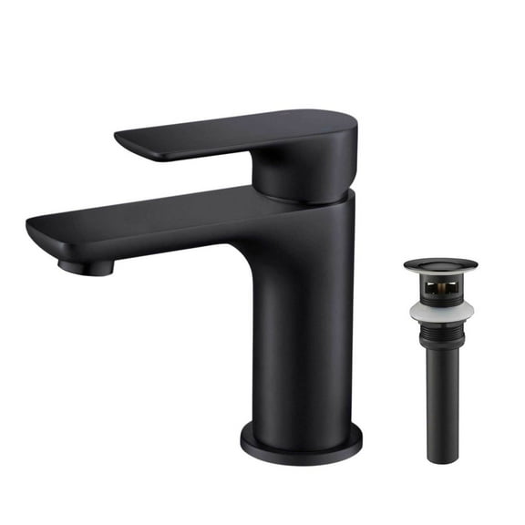 Kibi Tender Single Handle Bathroom Vanity Sink Faucet with Pop Up Drain