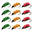 thumbnail image 1 of Señuelo de pesca Sunnimix Mosca de mariquita 12 piezas Anzuelo resistente, 1 of 8