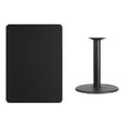 thumbnail image 3 of Flash Furniture 30'' x 42'' Rectangular Black Laminate Table Top with 24'' Round Table Height Base, 3 of 3