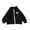 Black, variant on Wilark Girls Fleece Zip Up Jackets Casual Fashion Stand Collar Long SLeeve Relaxed Fit Lightweight Fall Coat Brown 2-12